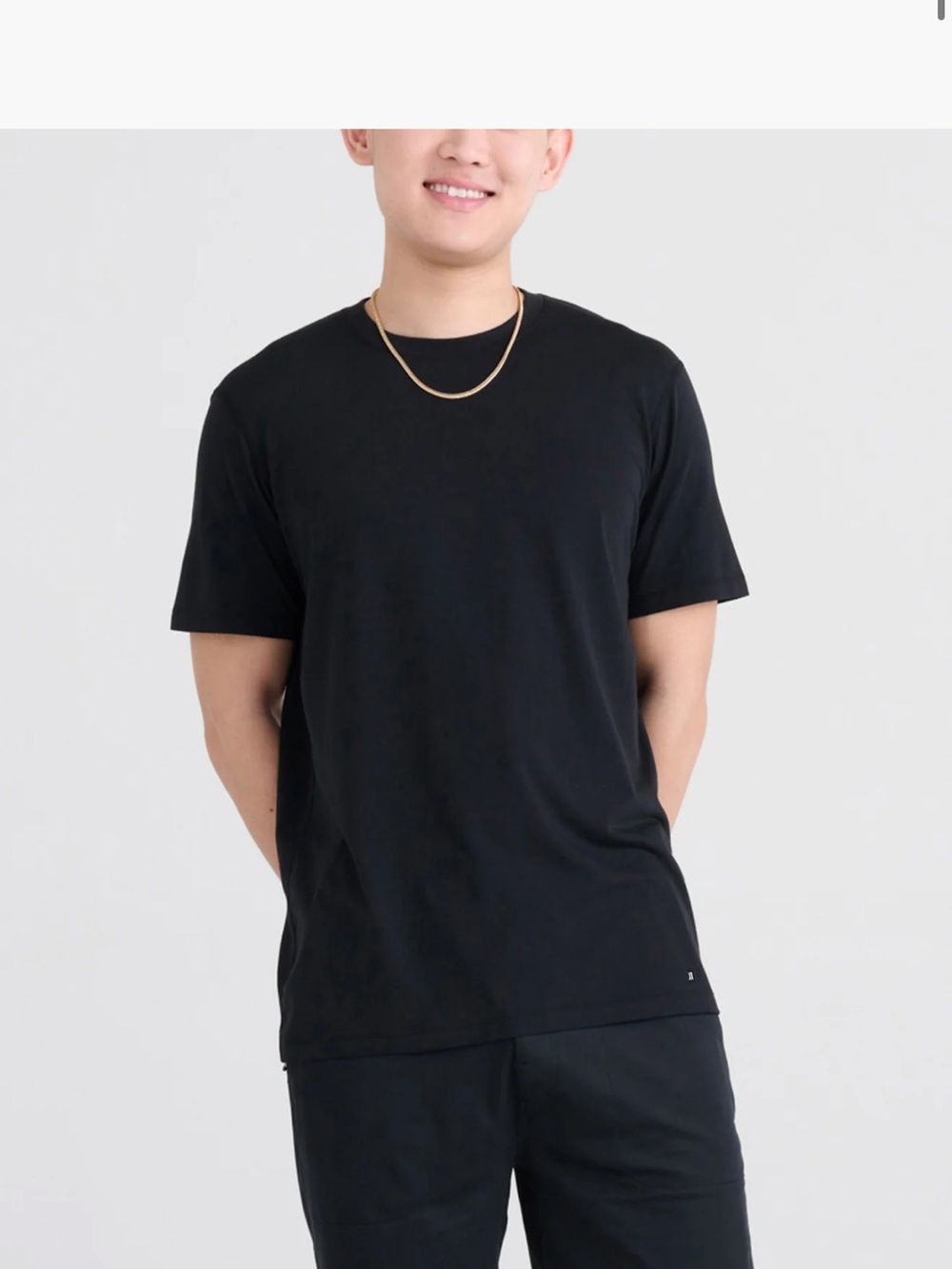 SAXX Men's Black Crew Neck T-Shirt